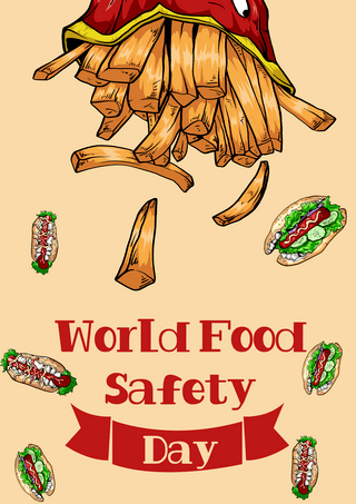 安食品安全海报模板_世界食品安全日海报