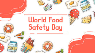 安食品安全海报模板_世界食品安全日创意横幅