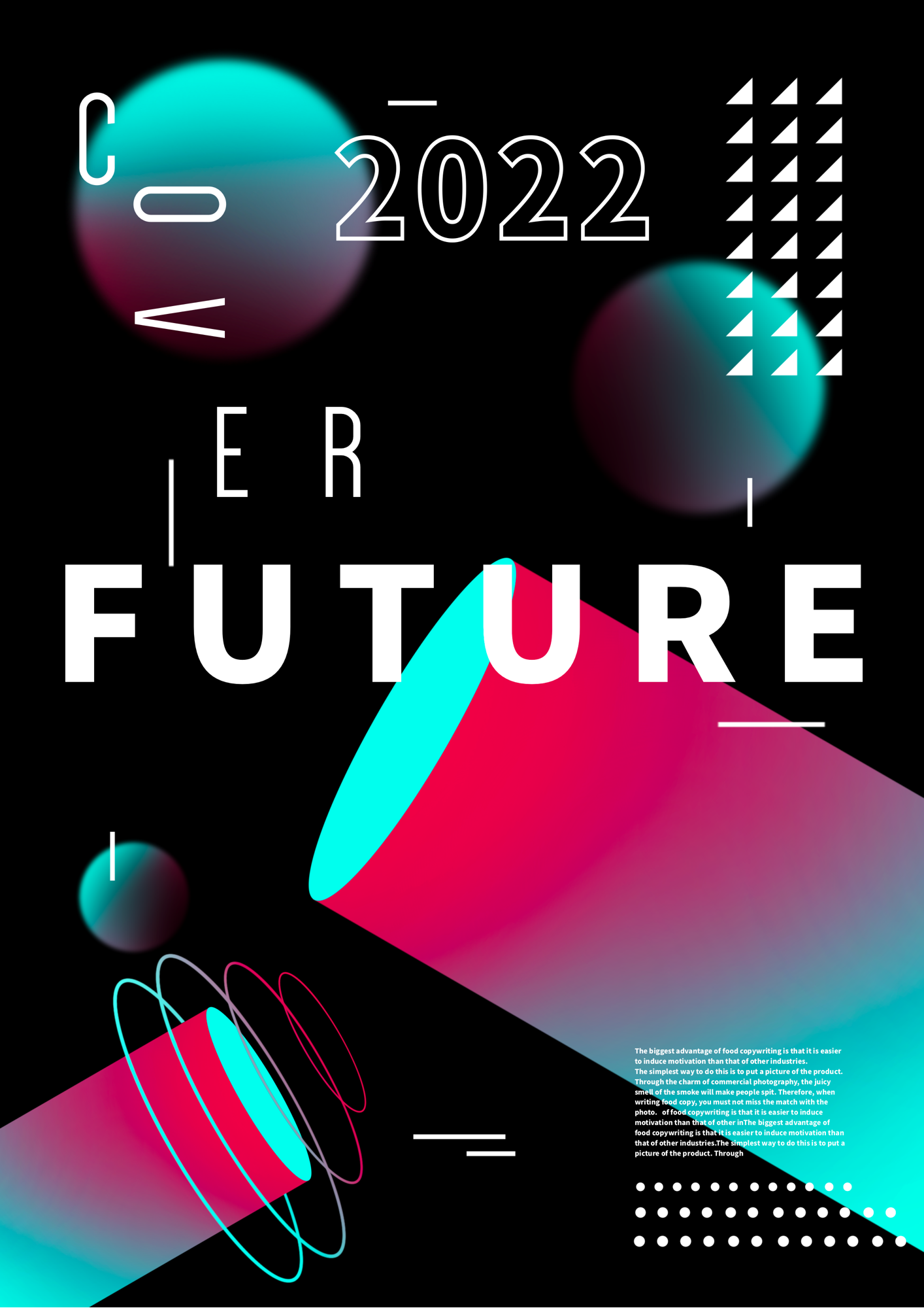 几何立体渐变的未来派封面图片