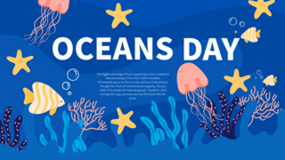 自然海洋海报模板_鲨鱼世界海洋日模板