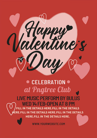 flyer海报模板_valentines day flyer