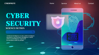 保护网络安全海报模板_手机网络安全数据保护模板