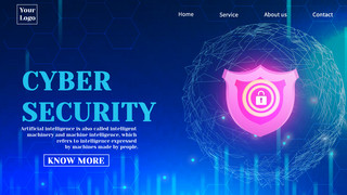 网络黑客海报模板_网络安全系统数据保护模板