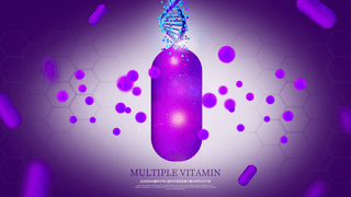 染色体dna海报模板_紫色胶囊医疗保健品网页