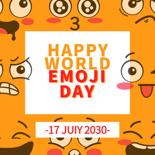 简单的世界emoji日叉模板
