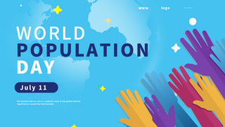 人口问题海报模板_世界人口日宣传横幅