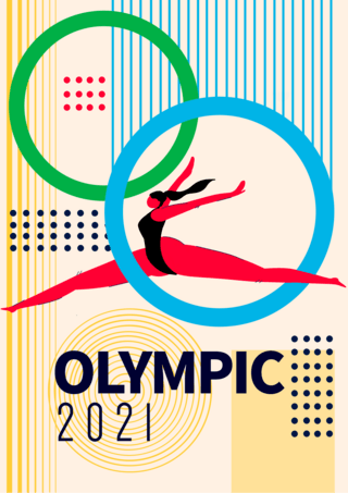 彩色国际奥林匹克日模板