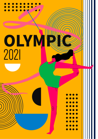 体操运动会海报模板_奥运会体操运动海报模板