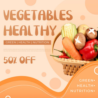 可口食品海报模板_黄色涂鸦健康食品有机食品模板