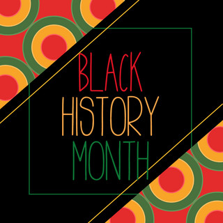 非洲雄狮海报模板_黑色复古花纹黑人历时月