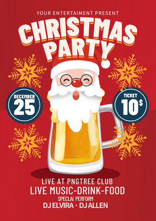 christmas beer poster
