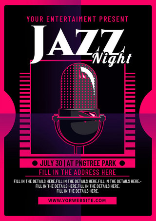 jazz night flyer poster