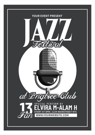 jazz music festival poster