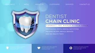 fresh海报模板_商务简约医疗卫生牙科诊所网页横幅