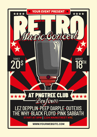 retro music concert