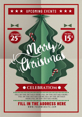 christmas海报模板_christmas party flyer