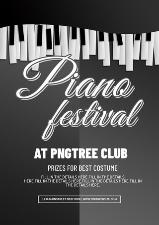 piano festival flyer tamplate