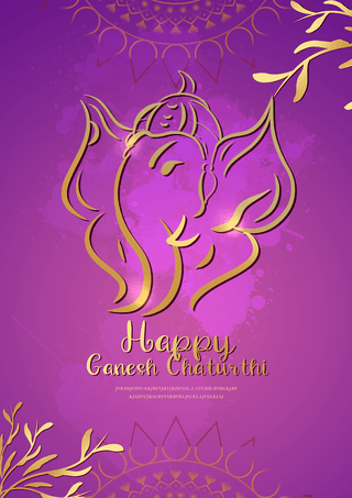 india ganesh chaturthi festival poster