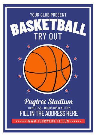 basketball tryout flyer