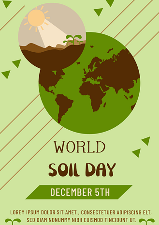 green earth world soil day poste