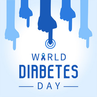 新常态海报模板_world diabetes day abstract minimalist poster