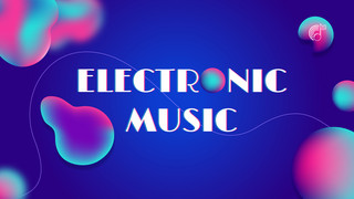 科技海报模板_粉色科技风格电子音乐模板