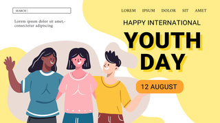 happy international youth day card
