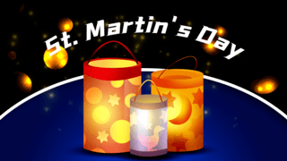 st martin s day lantern gradient color banner