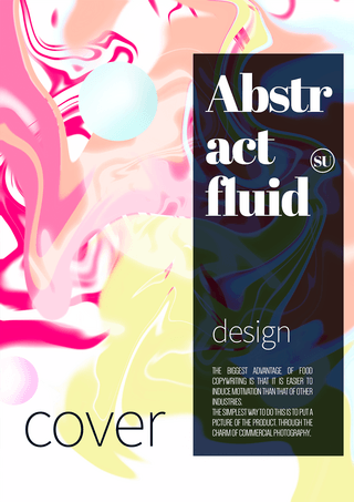 抽象液体海报模板_抽象多彩封面模板