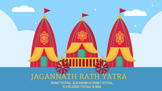 festival海报模板_jagannath rath yatra indian festival panels
