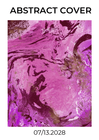 流动的液体海报模板_紫色亚克力流动颜料现代传单