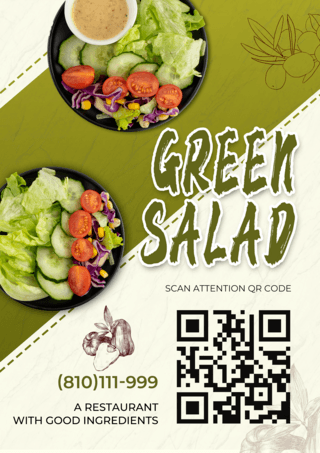 美食沙拉美食海报海报模板_绿色沙拉美食