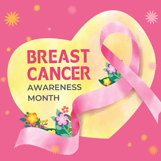 breast cancer awareness month contracted social media post