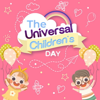the universal children s day creative social media post