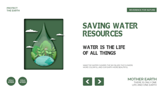 环境保护水资源海报模板_水资源保护创意公益宣传横幅模板