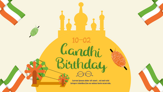 india mahatma gandhi birthday web page poster