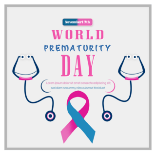 world prematurity day cartoon stethoscope