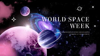 world海报模板_world space week the stars posters