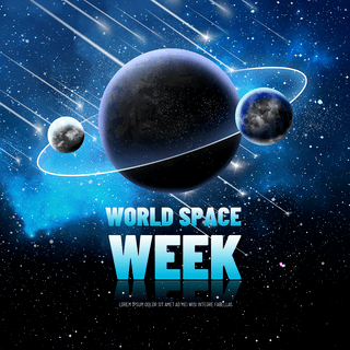 world space week social media post