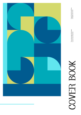 彩色几何海报背景海报模板_书籍封面创意几何蓝色海报