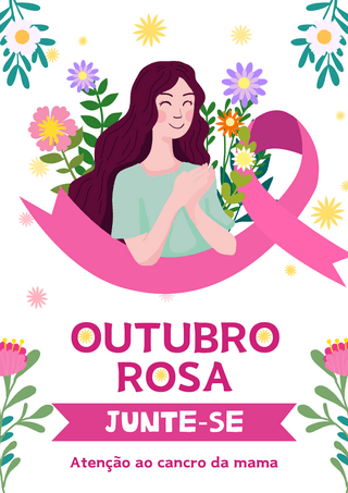 春天运动海报模板_巴西粉红十月运动创意海报