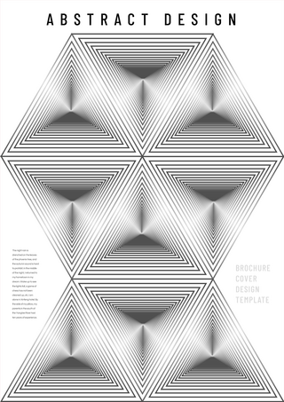白色纹理科技海报模板_艺术封面抽象肌理海报