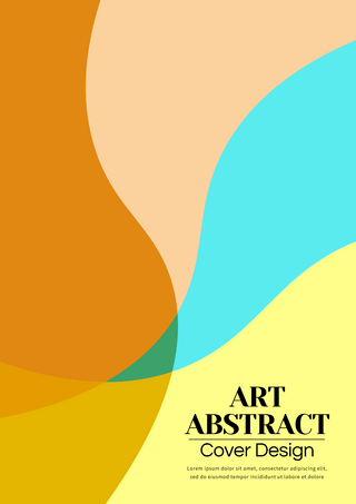 艺术抽象彩色创意封面