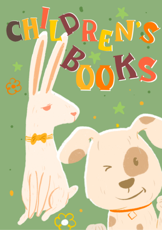 童书儿童海报模板_儿童动物插画书籍封面
