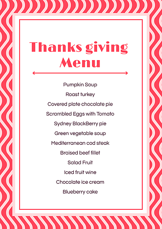感恩节菜单图片_感恩节菜单素材-感恩节菜单图片大全-千库网