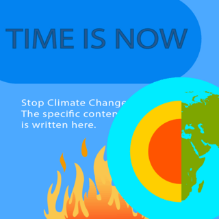 浆海报模板_停止全球变暖地核