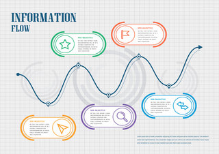 信息流程图模版方格
