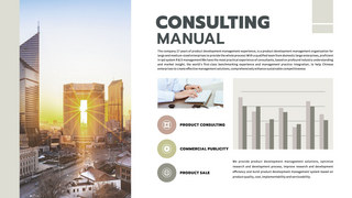 专业海报模板_产品咨询手册专业商务咨询手册模版 向量