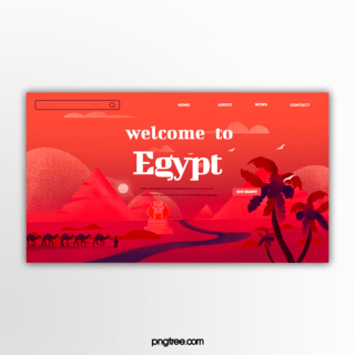 网页设计旅游海报模板_埃及旅游宣传网页设计