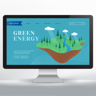 生态环保环境海报模板_生态环保节能网页设计